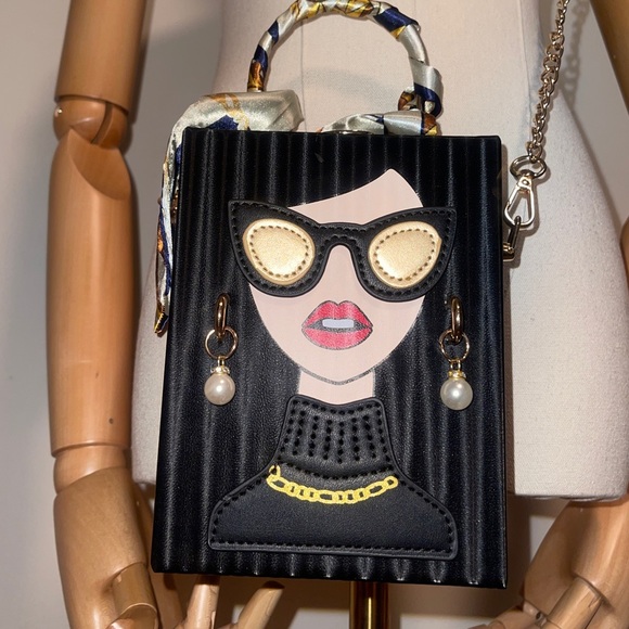 🆕 lady Face Handbag - Picture 12 of 12